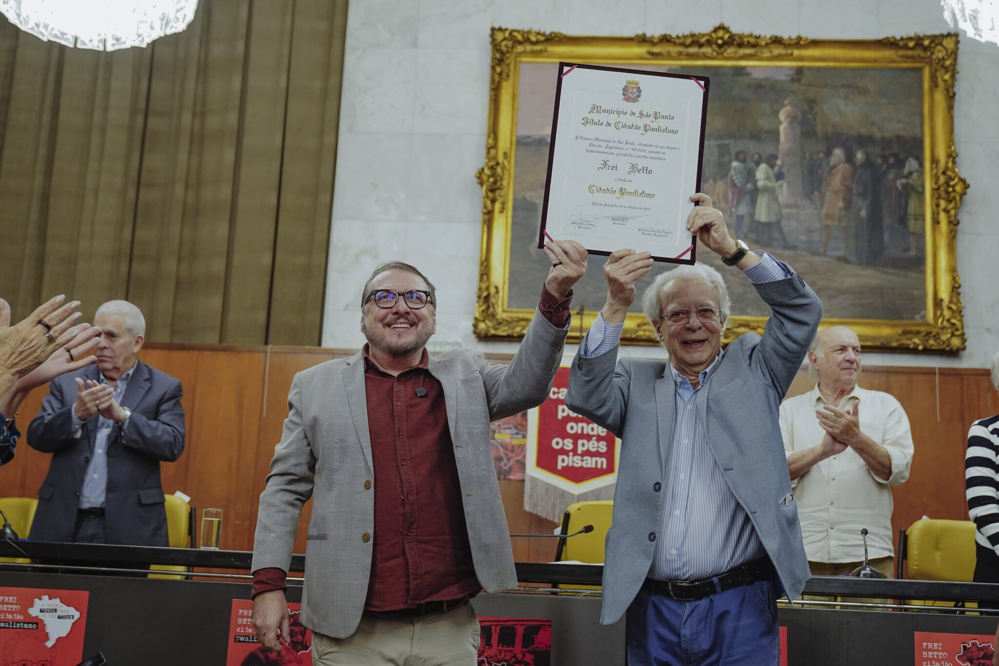 Homenagem a Frei Betto com título de Cidadão Paulistano