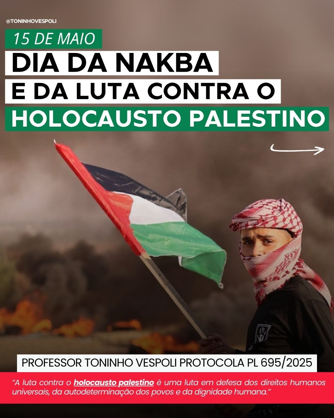 Dia da Nakba e da Luta Contra o Holocausto Palestino